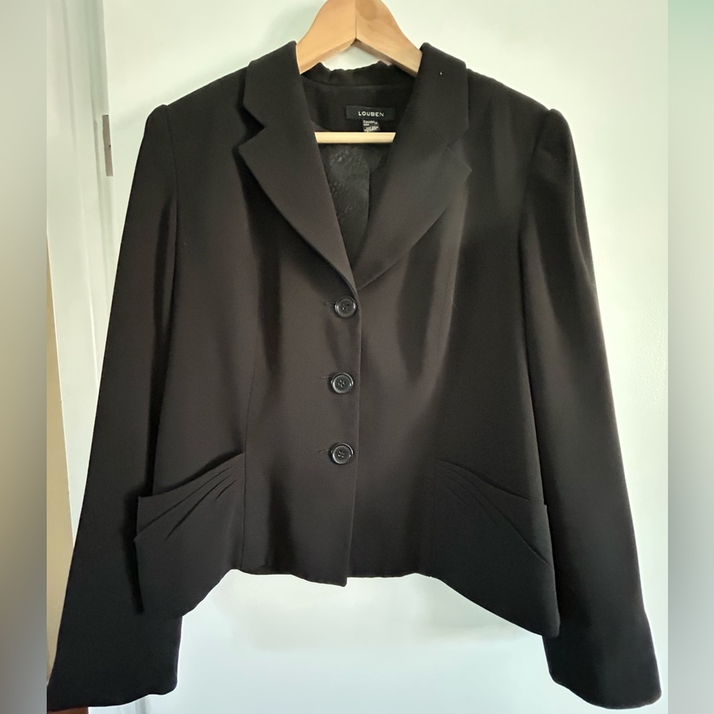 Women's Black Blazer by Louben